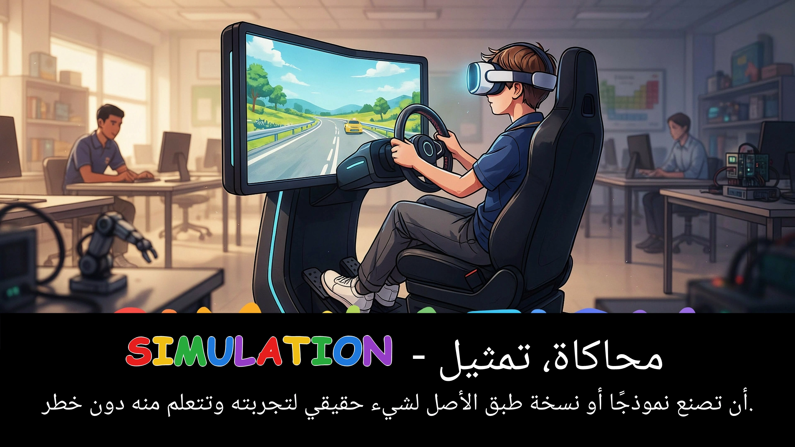 Arabic Illustration for simulation